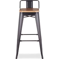 dax black bar stool   