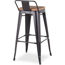 dax black bar stool   