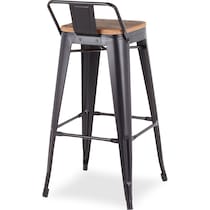 dax black bar stool   