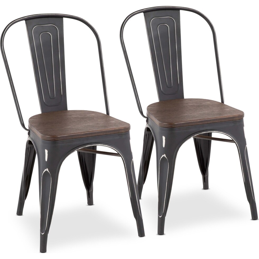 dax blue dining chair   