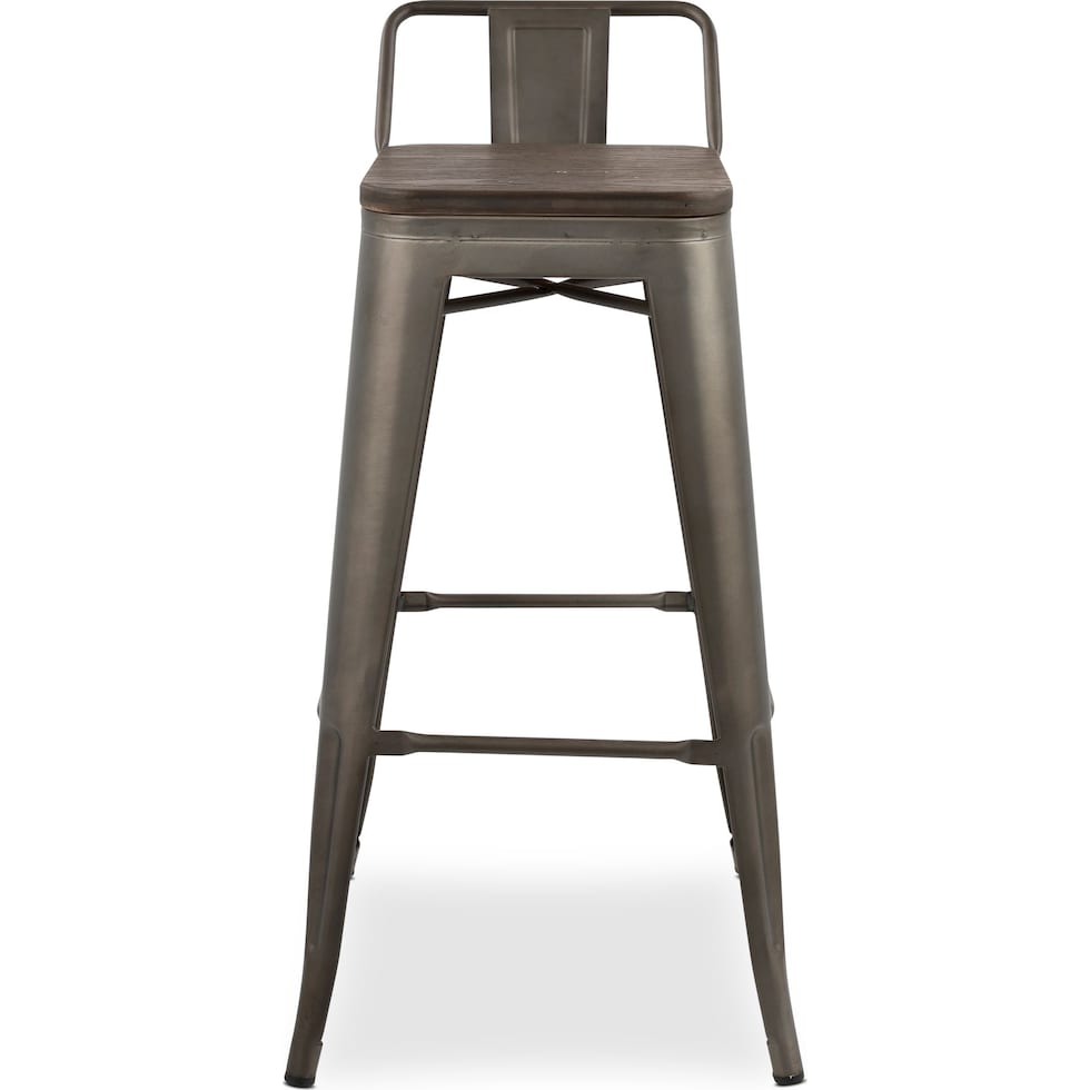 dax gray bar stool   