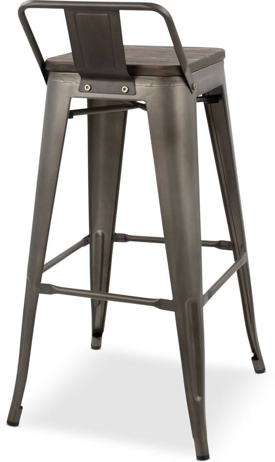Dax Set of 2 Low Back Bar Stools American Signature Furniture
