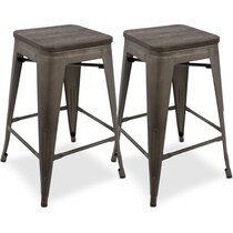 dax gray counter height stool   