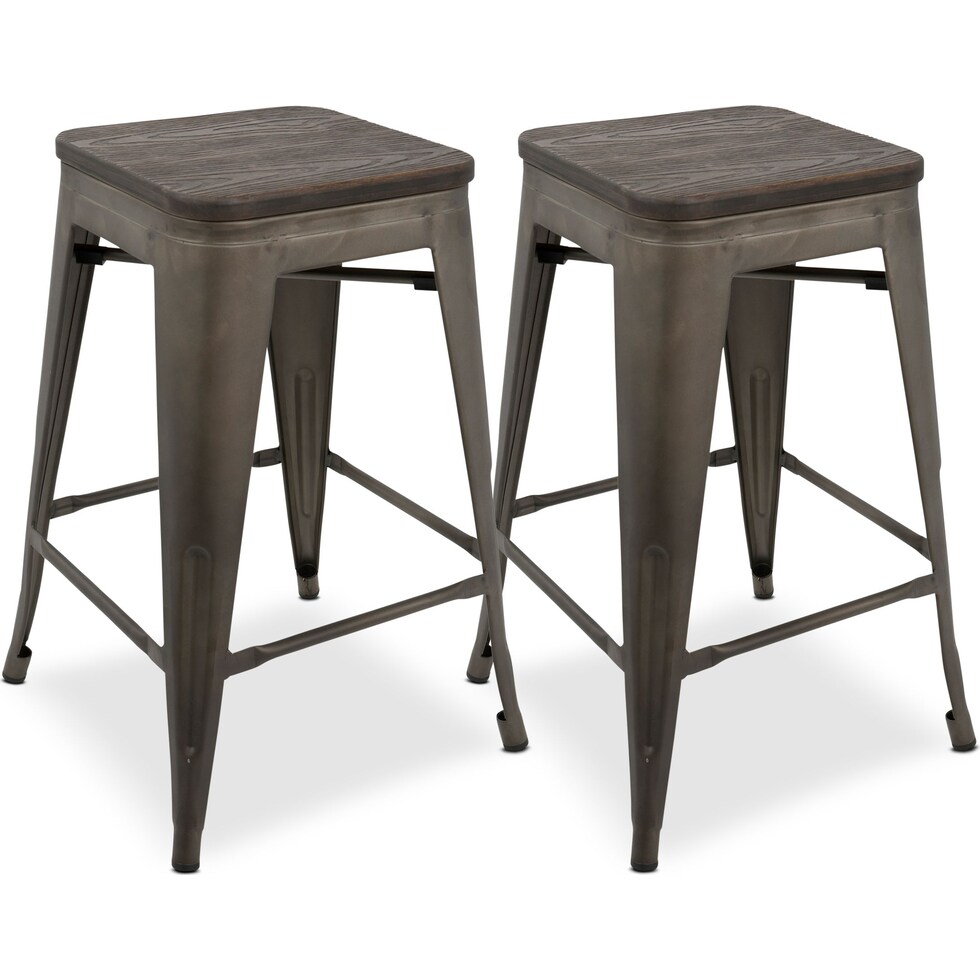 dax gray counter height stool   