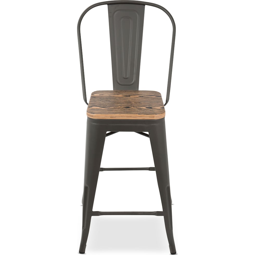 dax gray counter height stool   