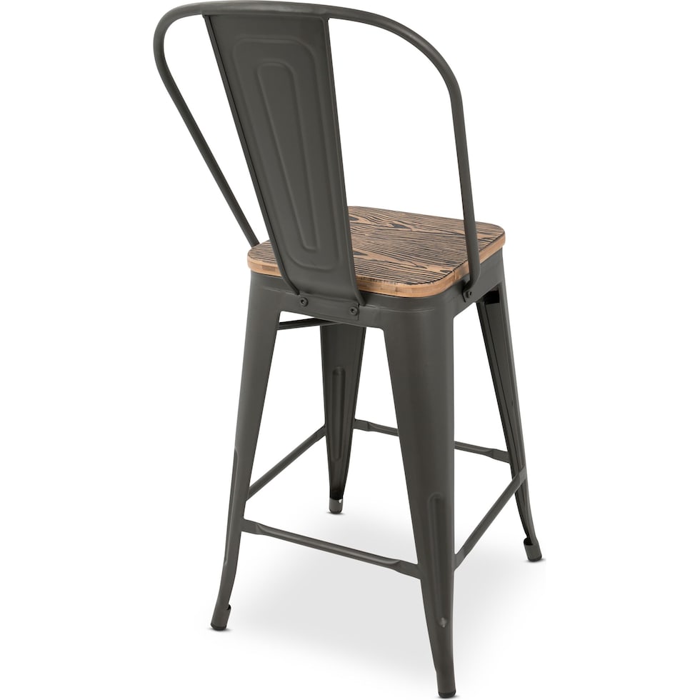 dax gray counter height stool   