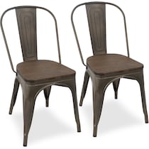 dax gray dining chair   