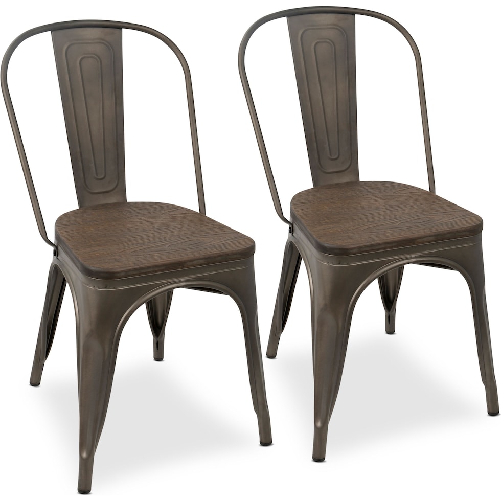 dax gray dining chair   