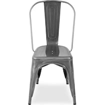 dax silver dining chair   