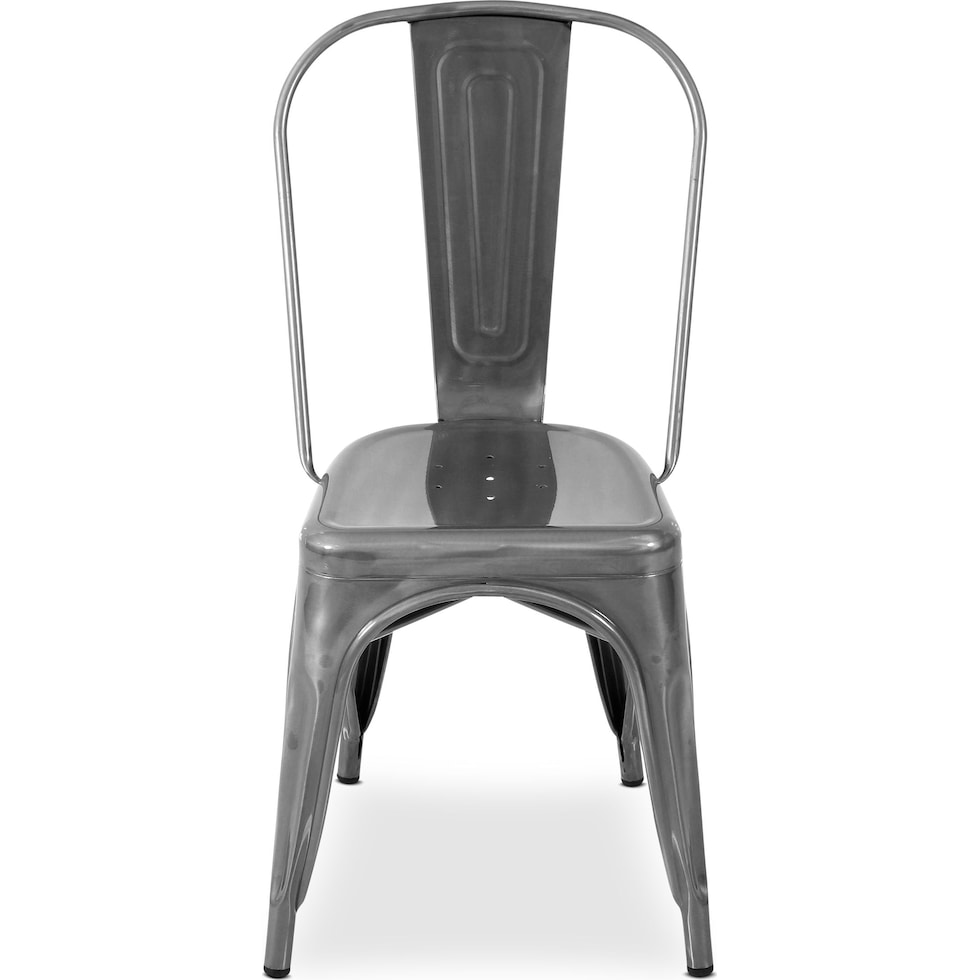 dax silver dining chair   