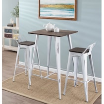 dax white bar stool   