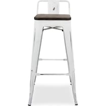 dax white bar stool   