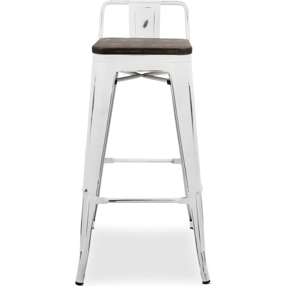 dax white bar stool   