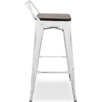 dax white bar stool   
