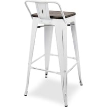 dax white bar stool   
