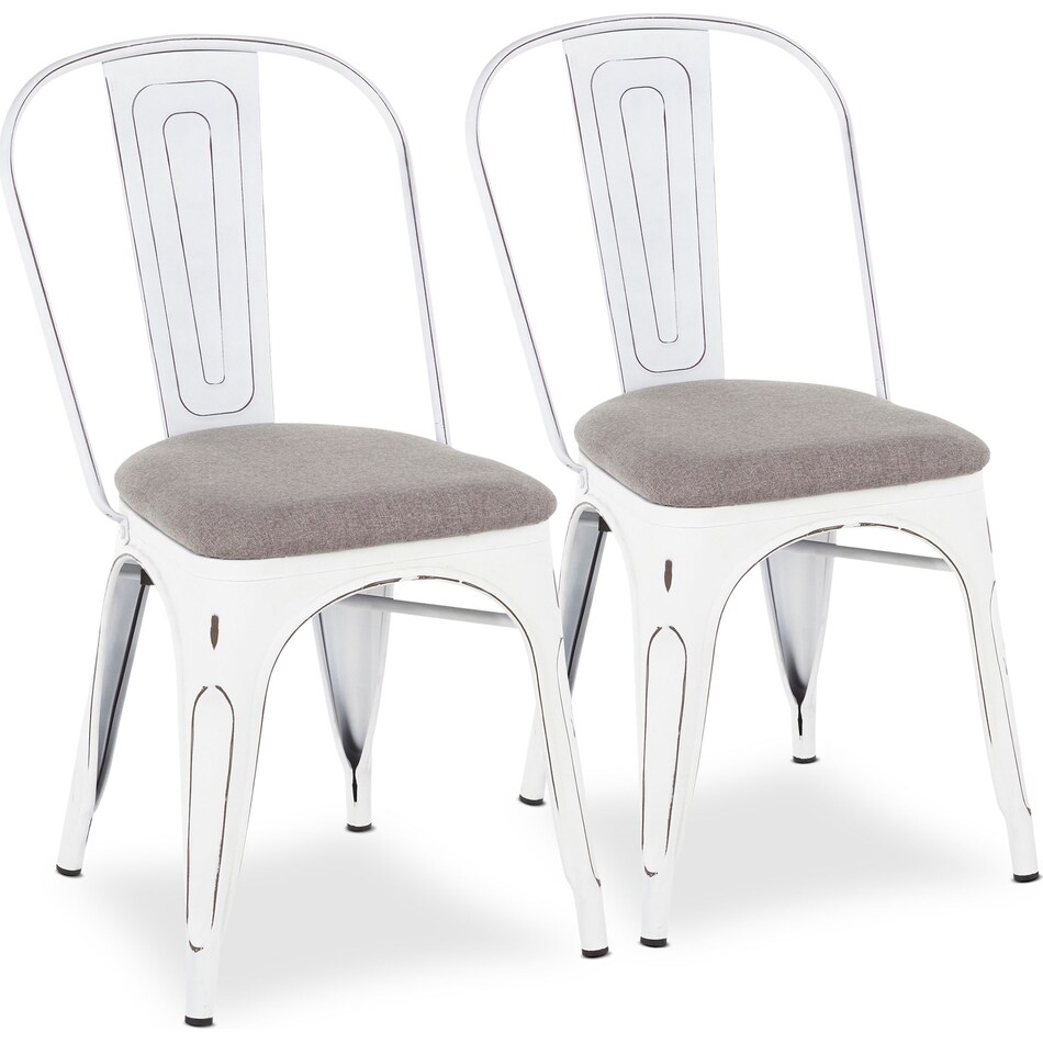 dax white dining chair   