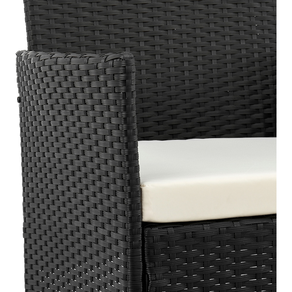 daytona dark gray cream outdoor chair set   