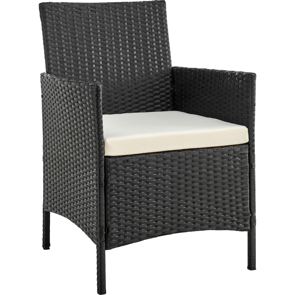 daytona dark gray cream outdoor loveseat set   