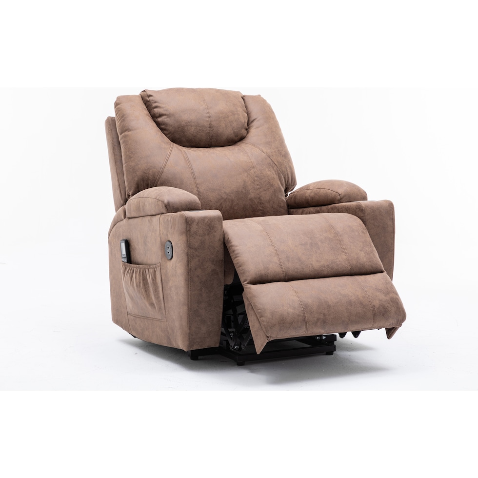 deans light brown recliner   