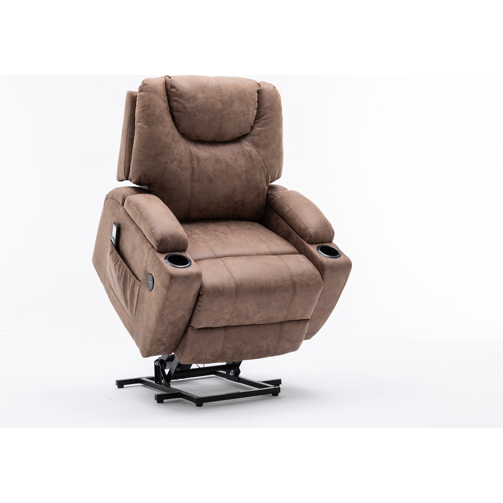 deans light brown recliner   