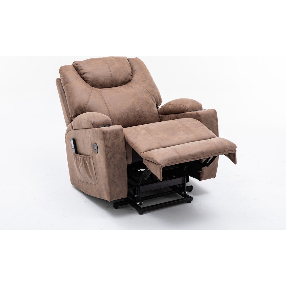 deans light brown recliner   