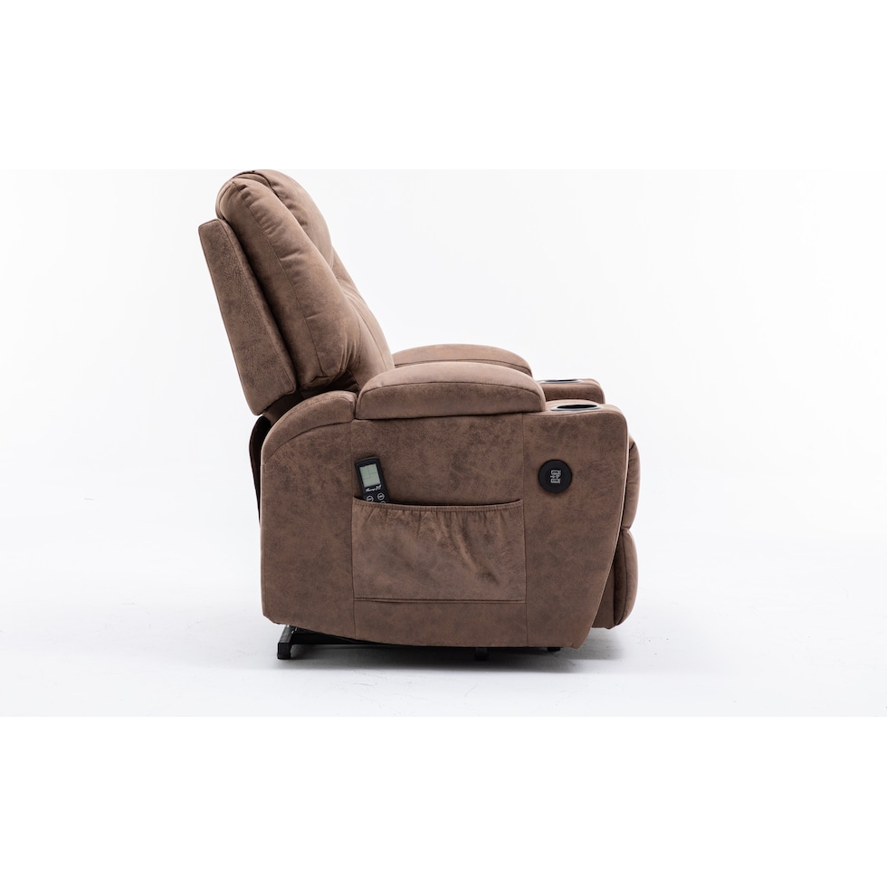 deans light brown recliner   