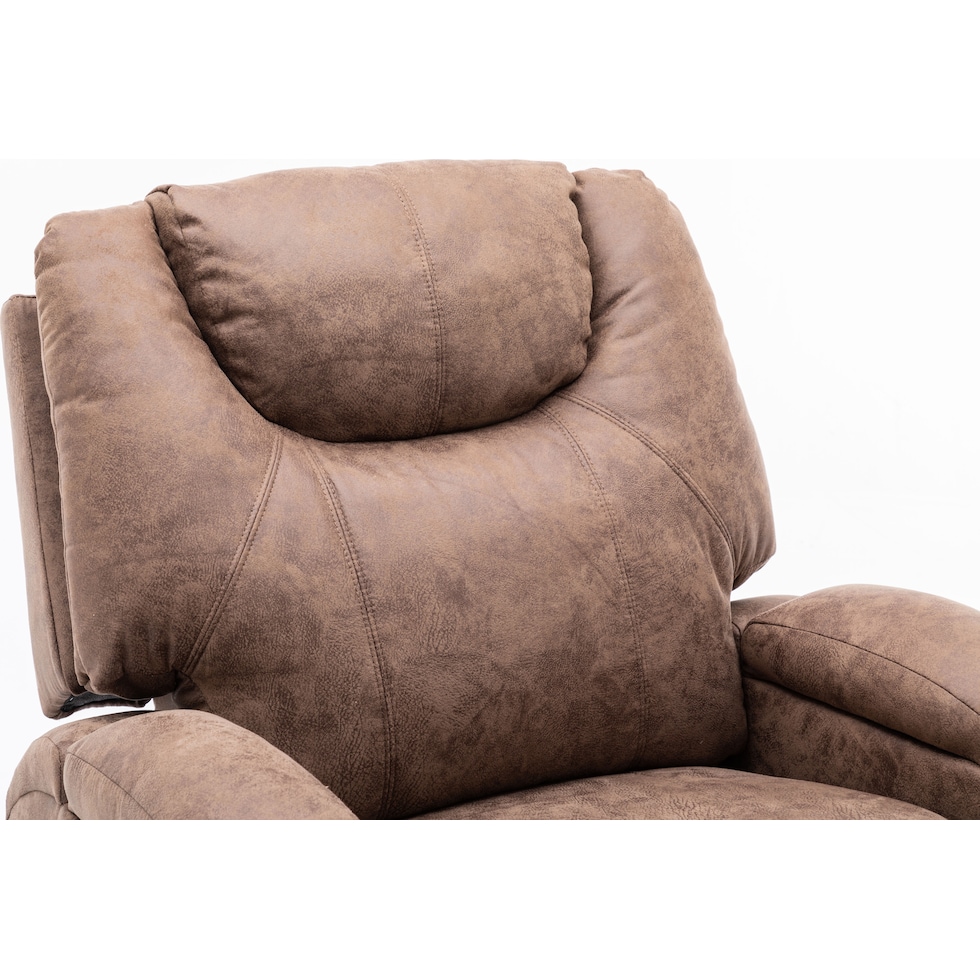 deans light brown recliner   