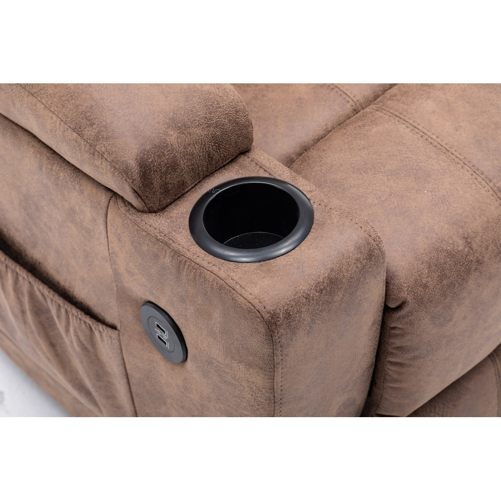 deans light brown recliner   