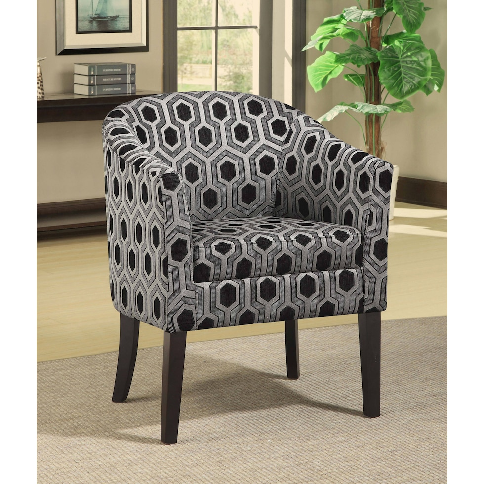 debbie gray accent chair   