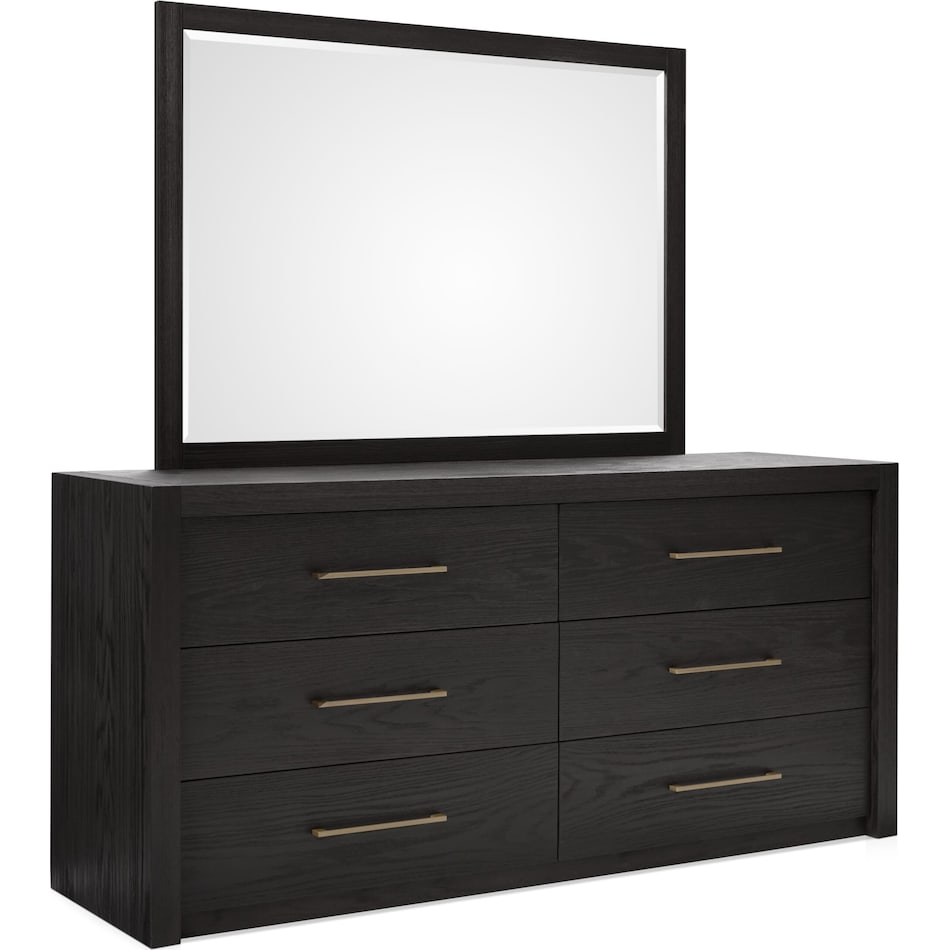 decker dark brown  pc queen bedroom   