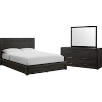 decker dark brown  pc king bedroom   