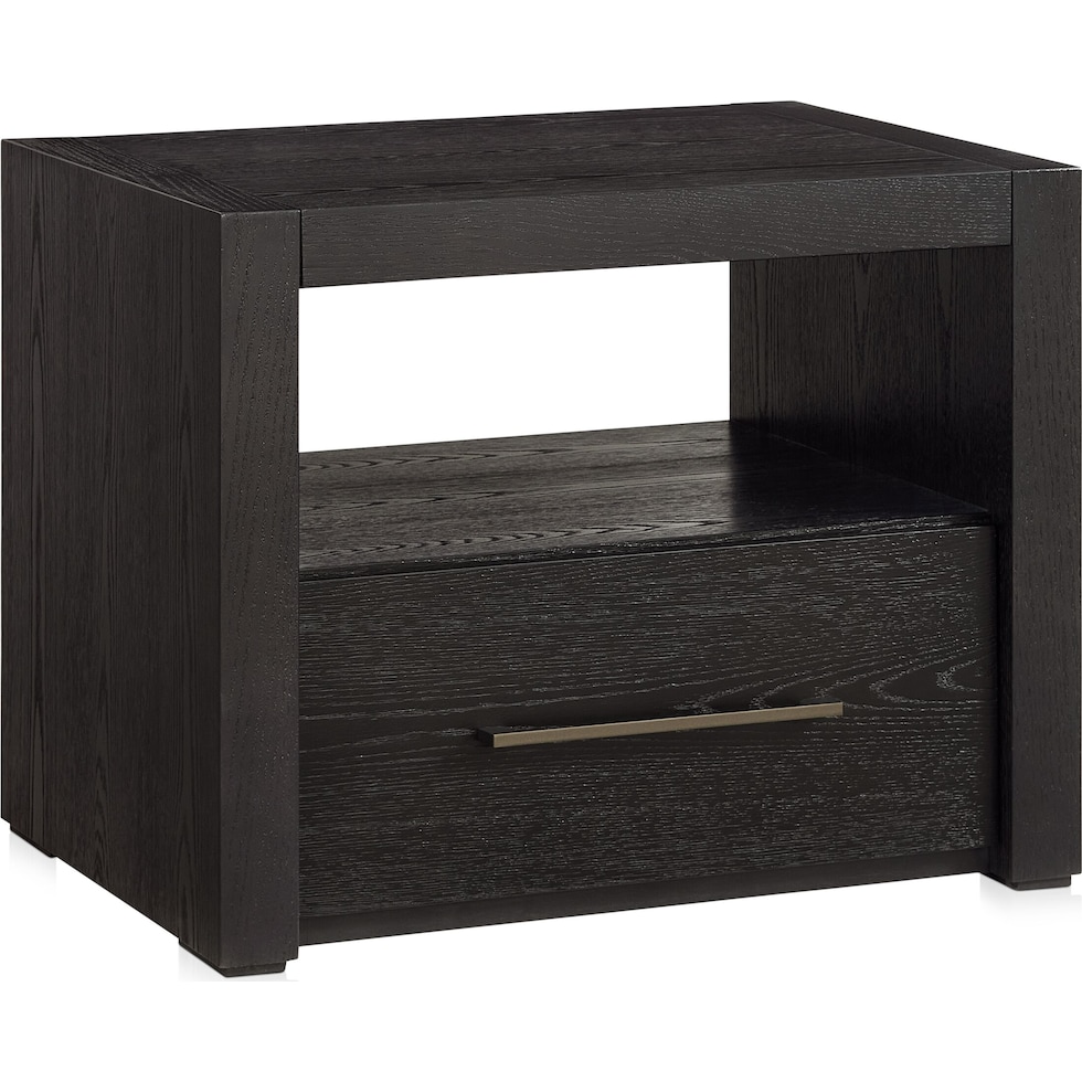 decker dark brown nightstand   