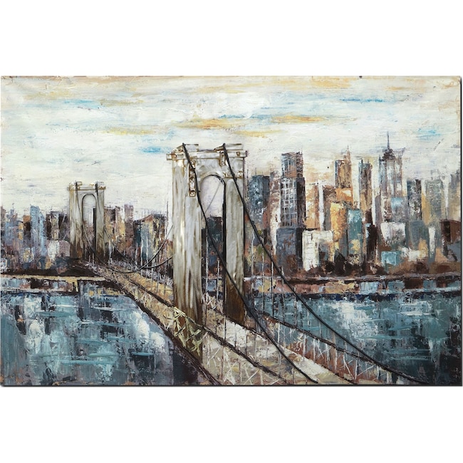 Home Accessories - Deep Blue Bridge Painting