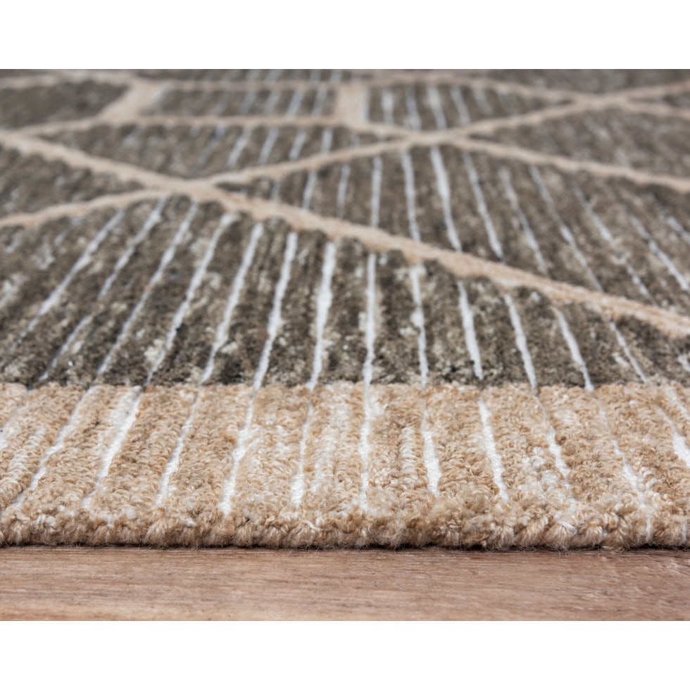 deja dark brown outdoor area rug   