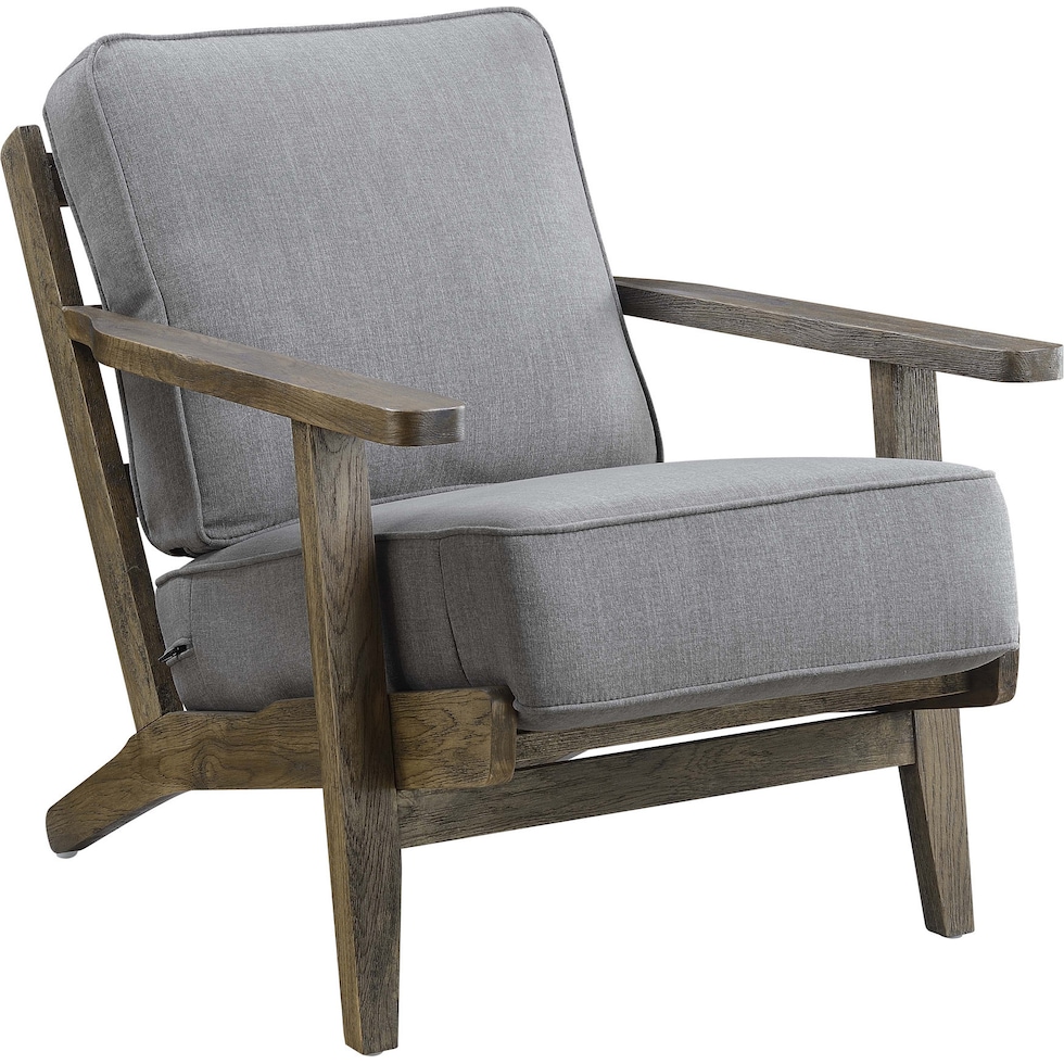 del ray gray accent chair   