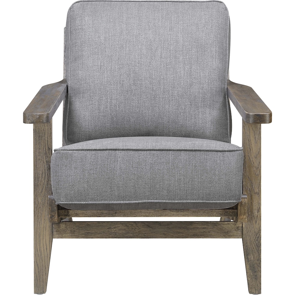 del ray gray accent chair   