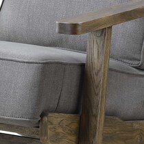 del ray gray accent chair   