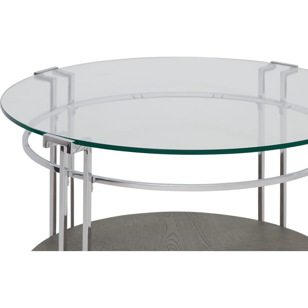 delaney chrome coffee table   