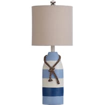 delmore blue table lamp   