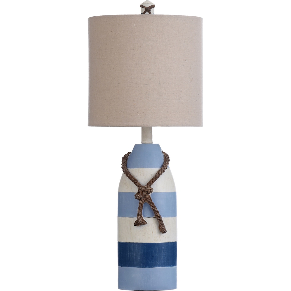 delmore blue table lamp   