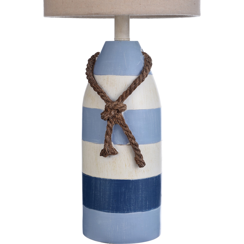 delmore blue table lamp   