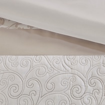delphine light brown king bedding set   