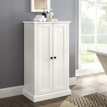 deluz white accent cabinet   