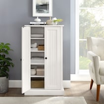 deluz white accent cabinet   