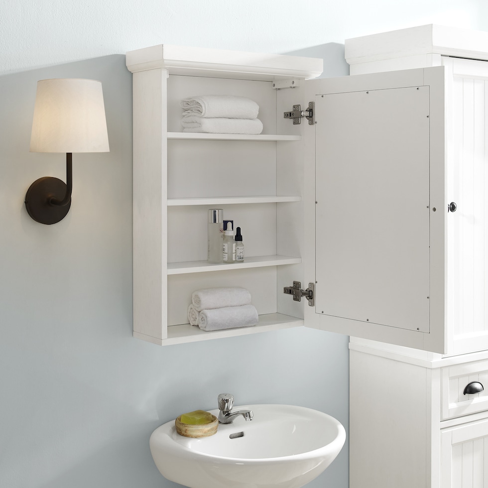 deluz white bathroom cabinet   