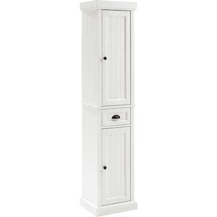 Deluz Tall Linen Cabinet - White
