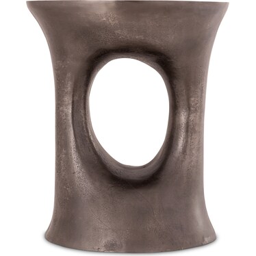 Demano Indoor/Outdoor Accent Table/Stool - Graphite