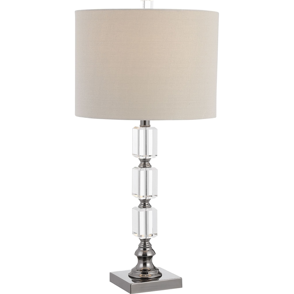 demetria gray table lamp   