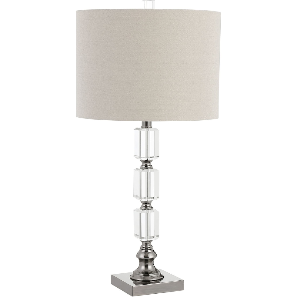 demetria gray table lamp   