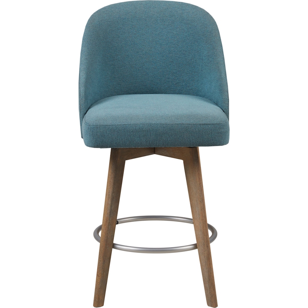 denton blue counter height stool   